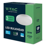 V-Tac Plafoniera LED Plafoniera LED V-Tac SKU-801-24 | 8W/16W/20W, 3in1, IP65, Alb