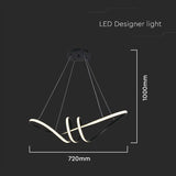 V-Tac Lampa LED Candelabru LED V-Tac SKU-8010 | 24W, 3000K, 72x30cm, 3240lm, Negru