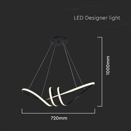 V-Tac Lampa LED Candelabru LED V-Tac SKU-8010 | 24W, 3000K, 72x30cm, 3240lm, Negru