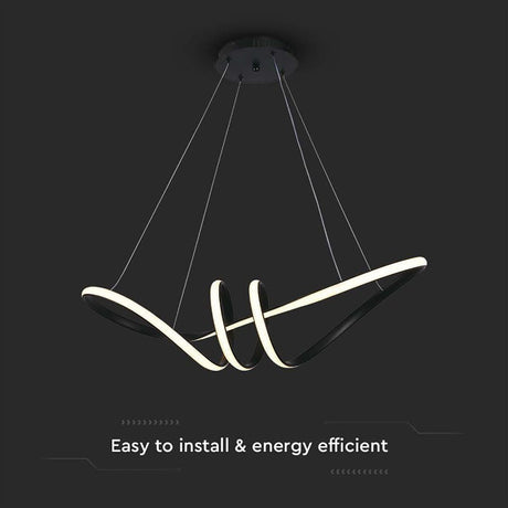 V-Tac Lampa LED Candelabru LED V-Tac SKU-8010 | 24W, 3000K, 72x30cm, 3240lm, Negru