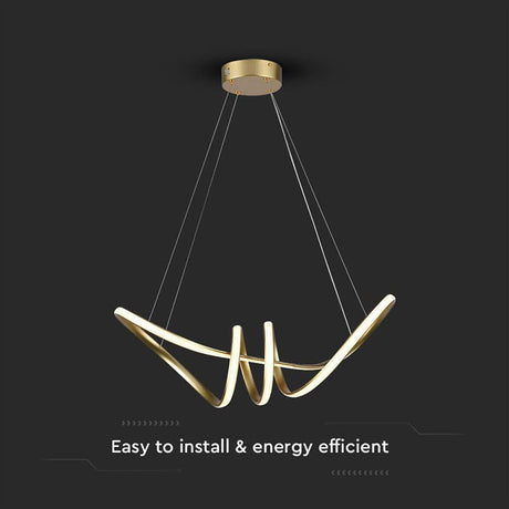 V-Tac Lampa LED Candelabru LED V-Tac SKU-8011 | 24W, 3000K, Auriu, 72x30cm, 3240lm