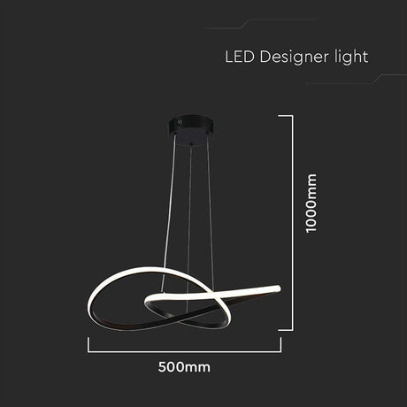 V-Tac Lampa LED Candelabru LED V-Tac SKU-8012 | 20W, 3000K, 2540lm, 50x100cm, Negru