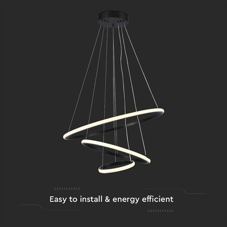 V-Tac Lampa LED Candelabru LED V-Tac SKU-8017 | 32W, 3000K, 3880lm, 600x1000mm, Negru