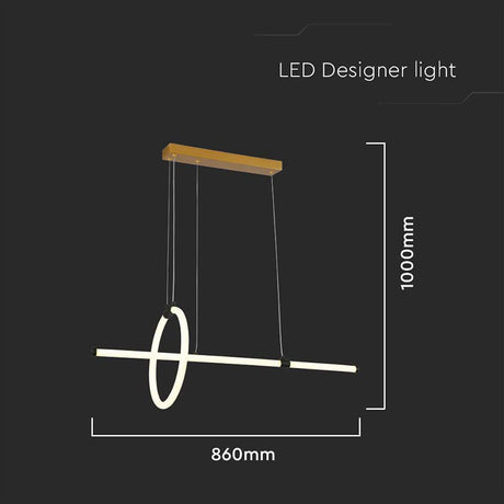 V-Tac Lampa LED Candelabru LED V-Tac SKU-8022 | 16W, 3000K Alb Cald, 86x30cm, 1820lm