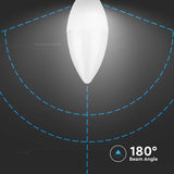 V-Tac Bec LED SMART Bec LED V-Tac SKU-8041 | E14, 3.7W, 6400K, Cip Samsung