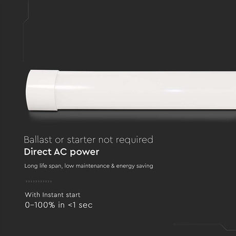 V-Tac CORP ILUMINAT LED 50W 150CM 6500K ALB RECE
