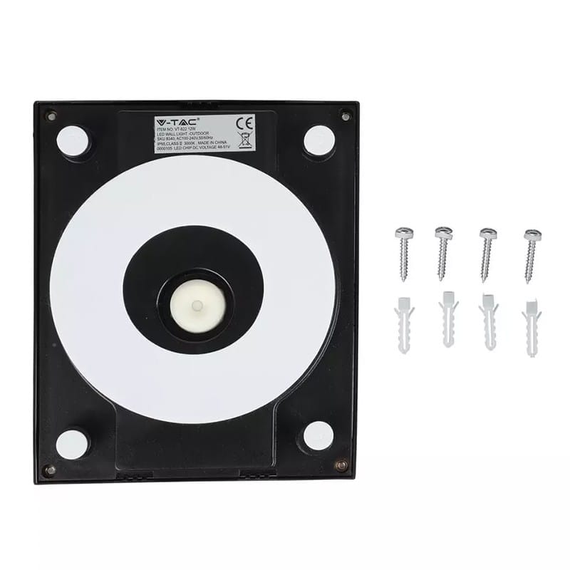 V-Tac Lampa LED Lampa LED V-Tac SKU-8340 | 12W, 3000K Alb Cald, Negru