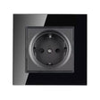 V-Tac Priza Priza V-Tac SKU-8399 | 16A, Rama Sticla, Negru