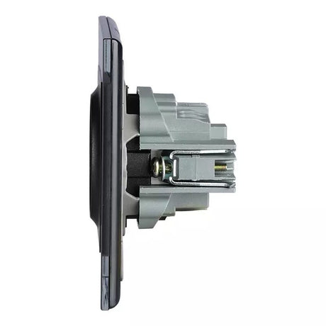 V-Tac Priza Priza V-Tac SKU-8399 | 16A, Rama Sticla, Negru