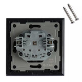 V-Tac Priza Priza V-Tac SKU-8399 | 16A, Rama Sticla, Negru