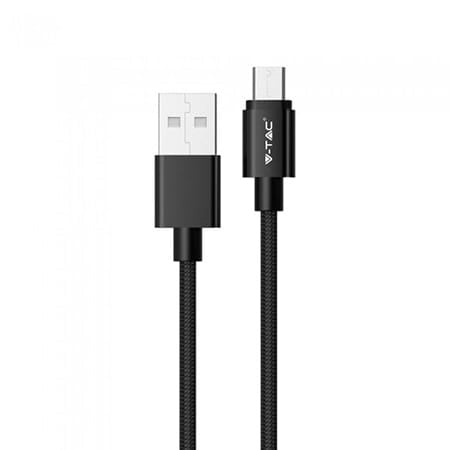 V-Tac CABLU MICRO USB 1M PLATINUM EDITON - NEGRU
