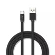V-Tac CABLU MICRO USB 1M RUBY EDITION - NEGRU
