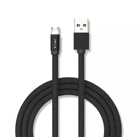 V-Tac CABLU MICRO USB 1M RUBY EDITION - NEGRU