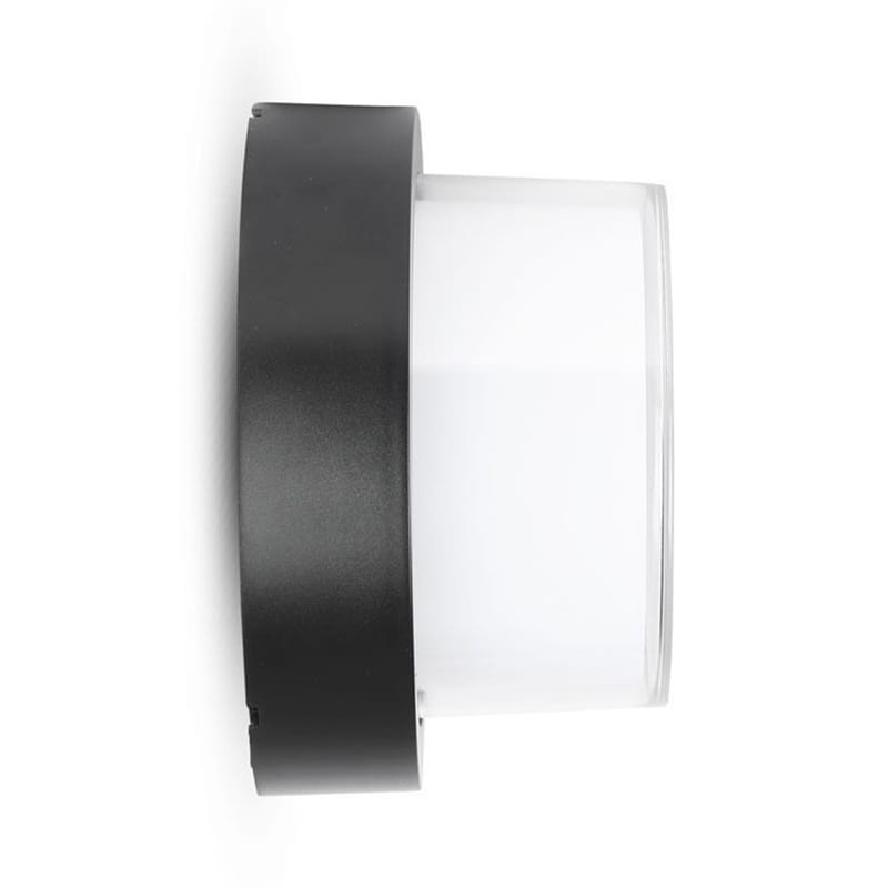 V-Tac LAMPA LED 12W IP65 3000K ALB CALD - NEGRU