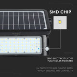 V-Tac Reflector LED Solar V-Tac 10W 4000K, 1100 lm, IP65, cu senzor de miscare si crepuscular, montaj pe perete