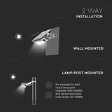 V-Tac Reflector LED Solar V-Tac 10W 4000K, 1100 lm, IP65, cu senzor de miscare si crepuscular, montaj pe perete