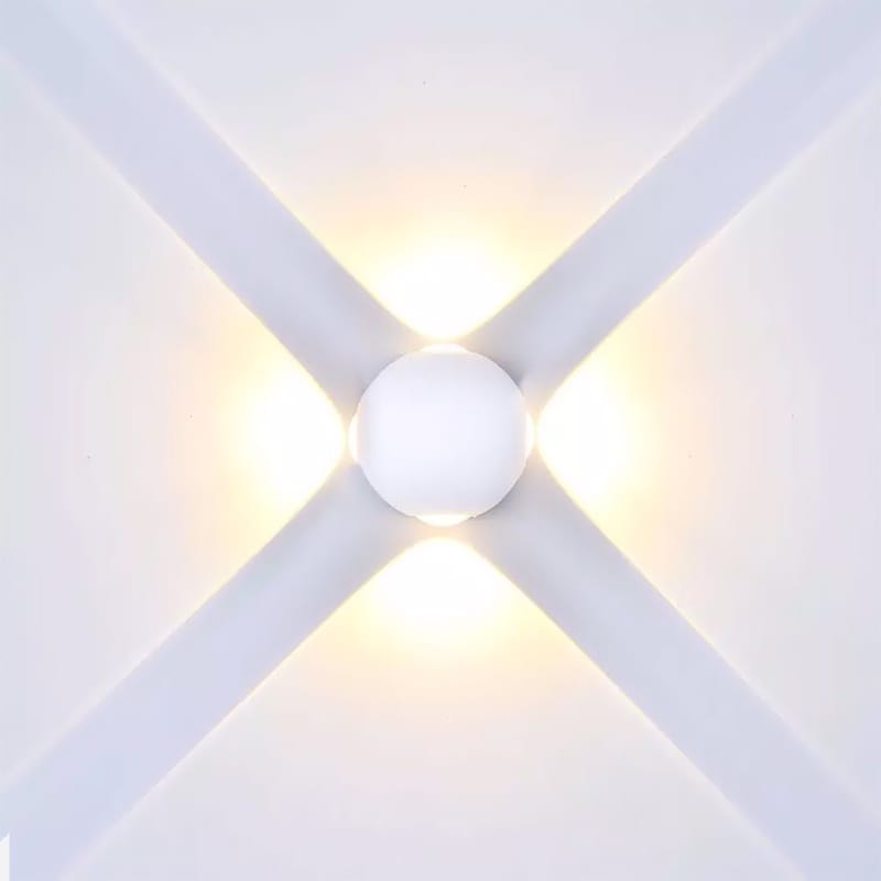 V-Tac Aplica LED exterior V-Tac 4W, IP65, 3000K alb cald, aluminiu alb, 440 lm, montaj pe perete