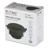V-Tac CORP SPOT GU10 - NEGRU
