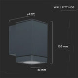 V-Tac LAMPA MONTAJ PERETE SOCLU GU10 IP44