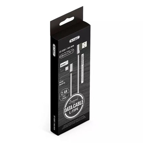V-Tac CABLU MICRO USB 1M DIAMOND EDITION - ARGINTIU