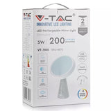 V-Tac OGLINDA ILUMINATA LED 5W DIMABIL 3000K ALB CALD