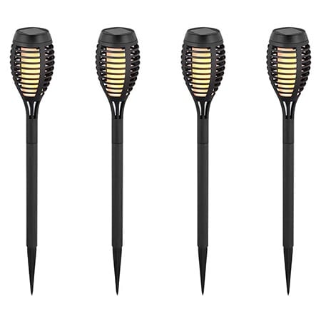 V-Tac SET 4 CORP ILUMINAT GRADINA IP44 3 IN 1 EFECT FLACARA INCARCARE SOLAR