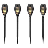 V-Tac SET 4 CORP ILUMINAT GRADINA IP44 3 IN 1 EFECT FLACARA INCARCARE SOLAR