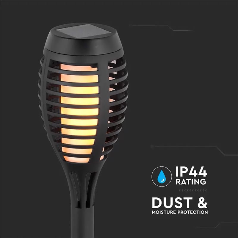V-Tac SET 4 CORP ILUMINAT GRADINA IP44 3 IN 1 EFECT FLACARA INCARCARE SOLAR