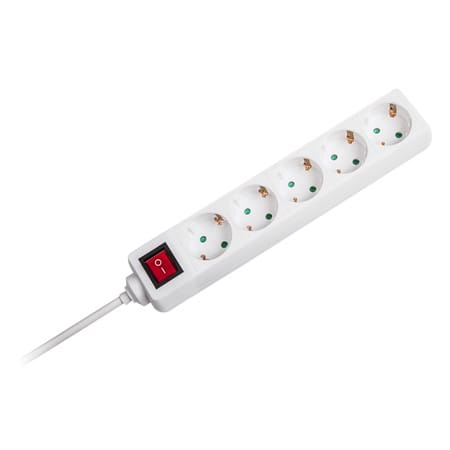 V-Tac PRELUNGITOR 5 CAI CU INTRERUPATOR 5M( 3G1.5MM2) ALB