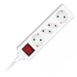 V-Tac PRELUNGITOR 4 CAI CU INTRERUPATOR 1.5M( 3G1.5MM2) ALB