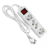 V-Tac PRELUNGITOR 4 CAI CU INTRERUPATOR 1.5M( 3G1.5MM2) ALB