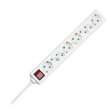 V-Tac PRELUNGITOR 8 CAI CU INTRERUPATOR 1.5M( 3G1.5MM2) - ALB