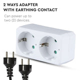 V-Tac ADAPTOR 2 PRIZE 2X16A MAX 2300W