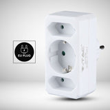 V-Tac ADAPTOR 3 PRIZE 2X2.5A SI 1X16A MAX 3680W