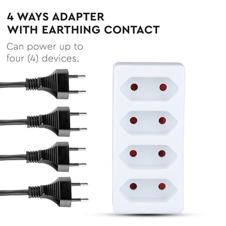 V-Tac ADAPTOR 4 PRIZE 4X2.5A MAX 2300W