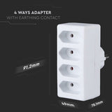 V-Tac ADAPTOR 4 PRIZE 4X2.5A MAX 2300W