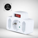 V-Tac ADAPTOR 3 PRIZE CU INTRERUPATOR 2X2.5A SI 1X16A MAX 3680W