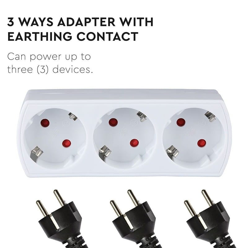 V-Tac ADAPTOR 3 PRIZE 3X16A MAX 3680W