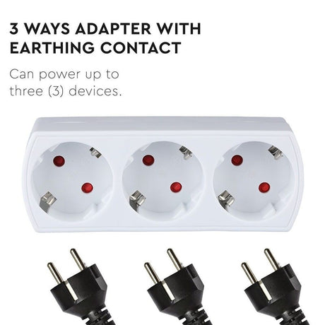 V-Tac ADAPTOR 3 PRIZE 3X16A MAX 3680W