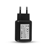 V-Tac ALIMENTATOR CU INCARCARE RAPIDA 3.0 1XUSB - NEGRU