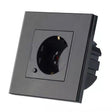 V-Tac PRIZA SMART SIMPLA 16A CU RAMA DIN STICLA , NEGRU