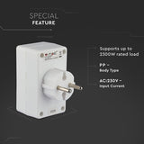 V-Tac ADAPTOR 4 PRIZE 4X2.5A MAX 2300W
