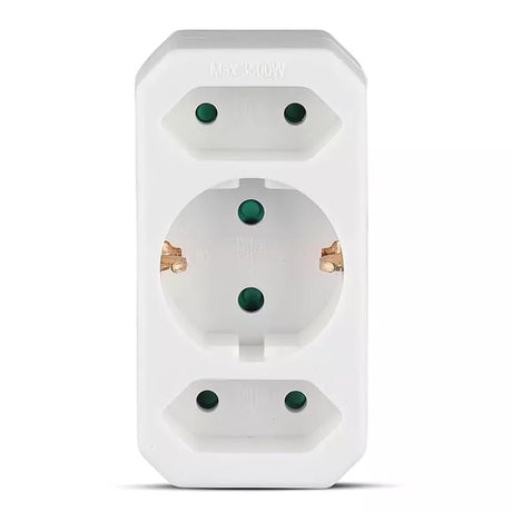 V-Tac ADAPTOR 3 PRIZE 1X16A 2x2.5A MAX 3500W