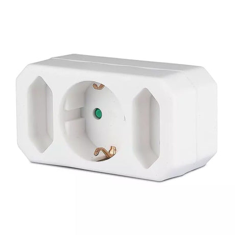 V-Tac ADAPTOR 3 PRIZE 1X16A 2x2.5A MAX 3500W