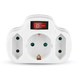 V-Tac ADAPTOR 3 PRIZE CU INTRERUPATOR 3X16A MAX 3500W