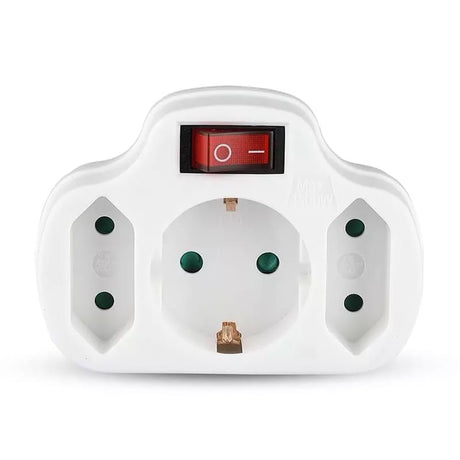 V-Tac ADAPTOR 3 PRIZE CU INTRERUPATOR 3X16A MAX 3500W