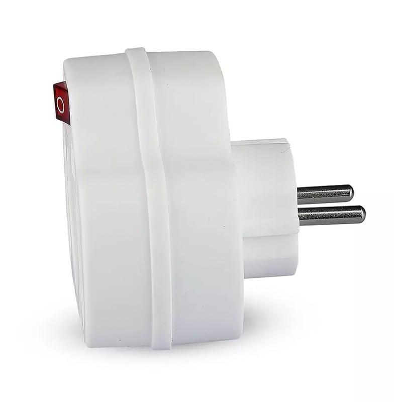 V-Tac ADAPTOR 3 PRIZE CU INTRERUPATOR 3X16A MAX 3500W