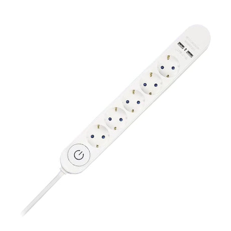 V-Tac PRELUNGITOR 5 CAI CU INTRERUPATOR + 2USB 3M(3G1.5MM2)