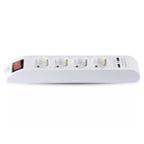 V-Tac PRELUNGITOR 5 CAI CU INTRERUPATOR + 2USB 1.4M(3G1.5MM2)