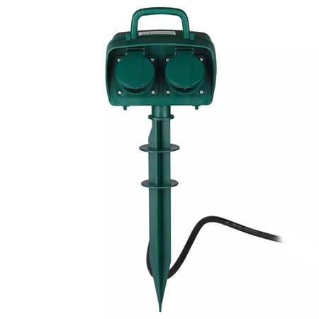 V-Tac PRELUNGITOR DE EXTERIOR TARUS 2 CAI 3M(3G1.5MM2) IP44 CU TIMER